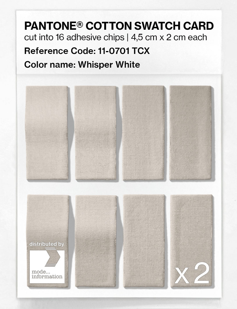 Artikelbild 5 des Artikels “PANTONE® COTTON SWATCH CARD 11-0701 TCX Whisper White “