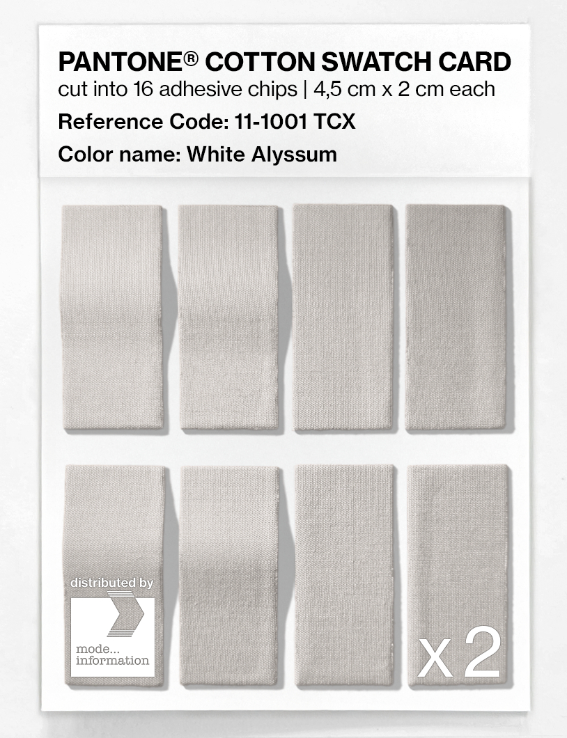 Artikelbild 5 des Artikels “PANTONE® COTTON SWATCH CARD 11-1001 TCX White Alyssum “