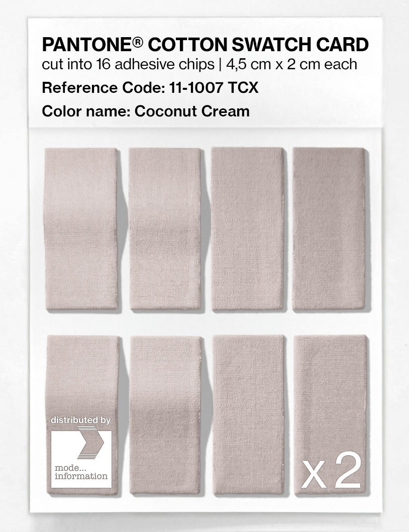 Artikelbild 5 des Artikels “PANTONE® COTTON SWATCH CARD 11-1007 TCX Coconut Cream “