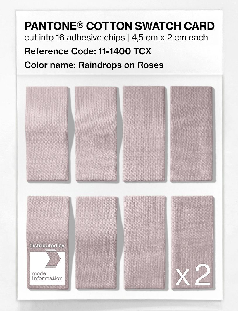 Artikelbild 5 des Artikels “PANTONE® COTTON SWATCH CARD 11-1400 TCX Raindrops on Roses “