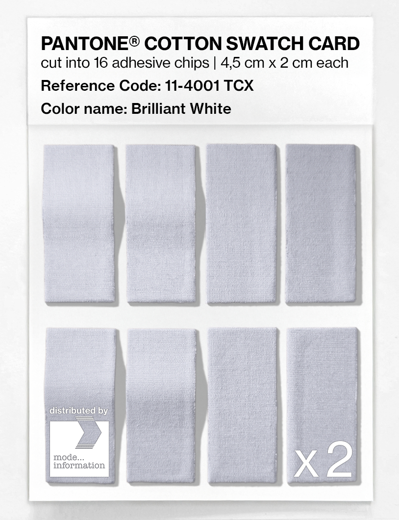 Artikelbild 5 des Artikels “PANTONE® COTTON SWATCH CARD 11-4001 TCX Brilliant White “