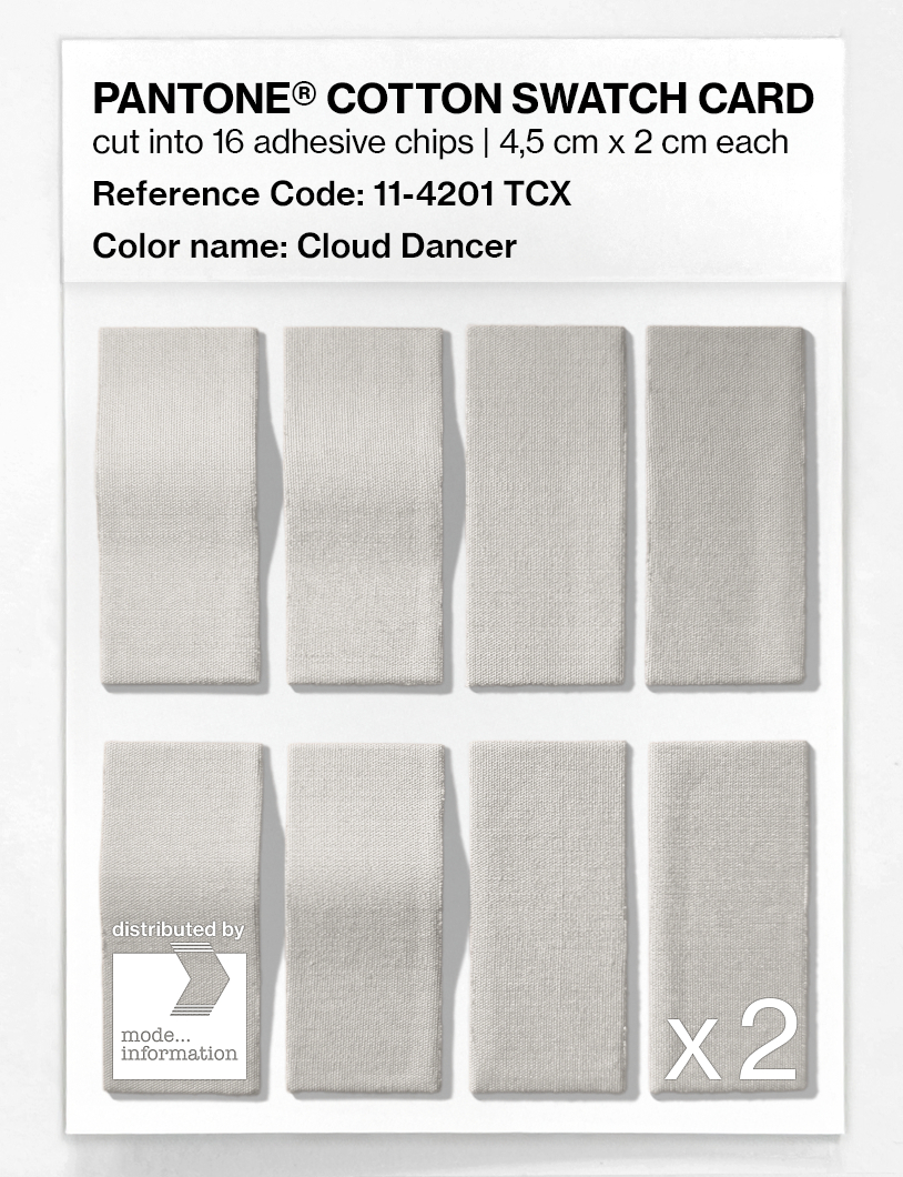 Artikelbild 5 des Artikels “PANTONE® COTTON SWATCH CARD 11-4201 TCX Cloud Dancer “