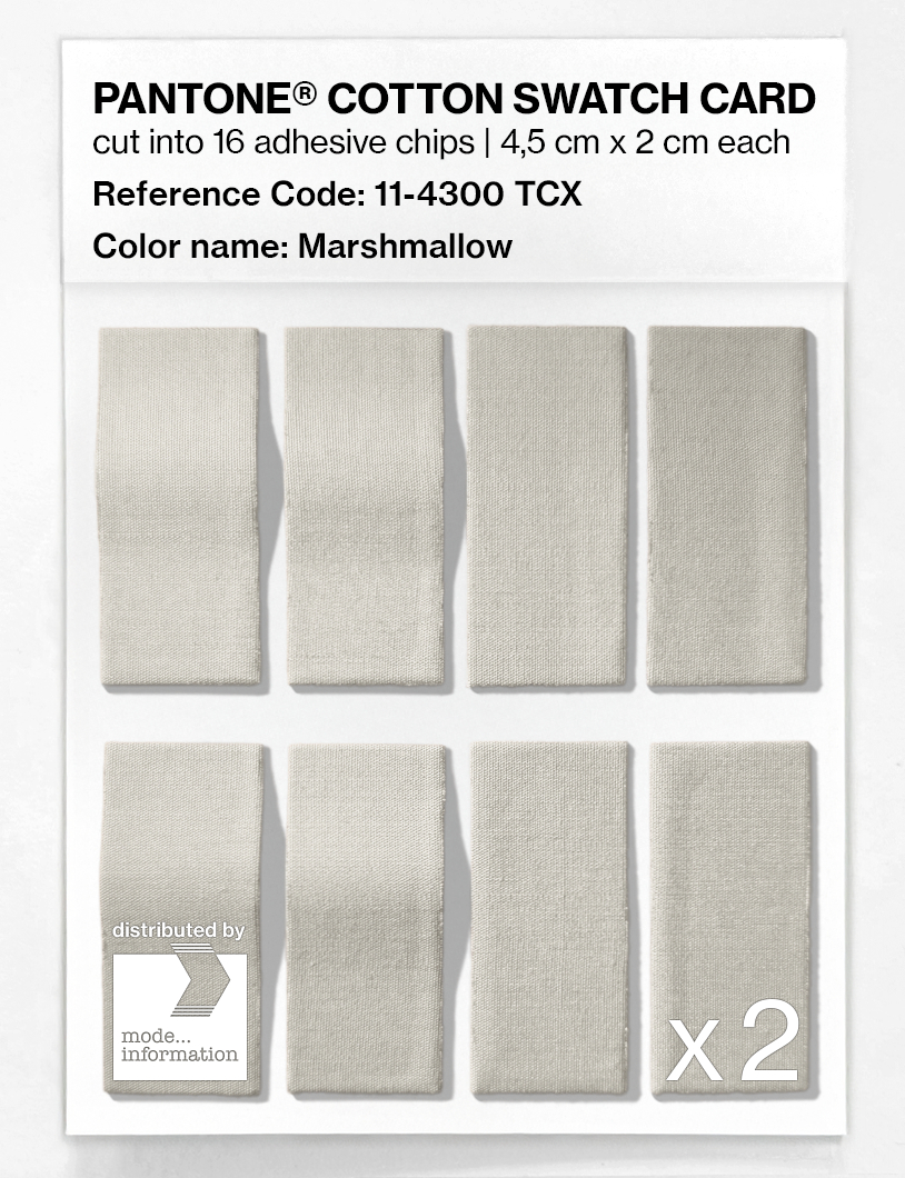 Artikelbild 5 des Artikels “PANTONE® COTTON SWATCH CARD 11-4300 TCX Marshmallow “