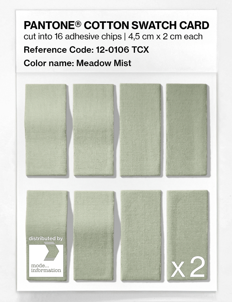 Artikelbild 5 des Artikels “PANTONE® COTTON SWATCH CARD 12-0106 TCX Meadow Mist “