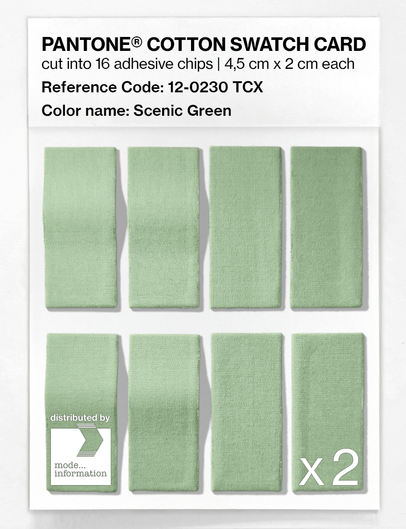 Artikelbild 5 des Artikels “PANTONE® COTTON SWATCH CARD 12-0230 TCX Scenic Green “