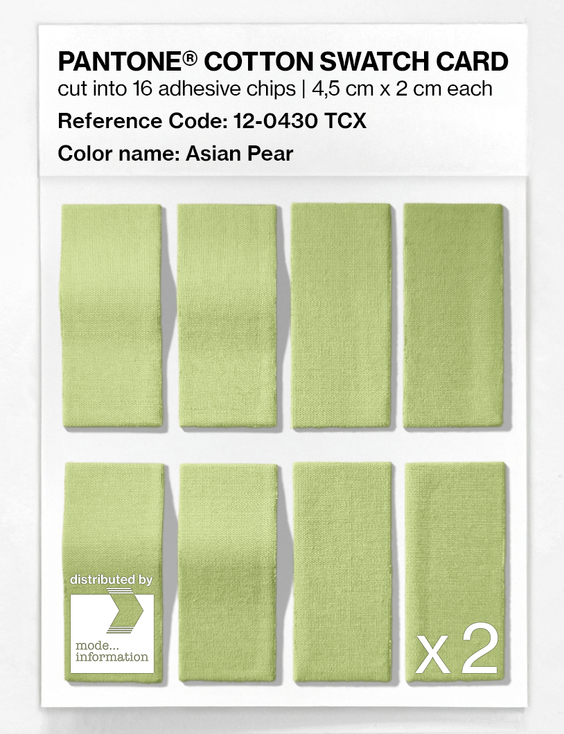 Artikelbild 5 des Artikels “PANTONE® COTTON SWATCH CARD 12-0430 TCX Asian Pear “