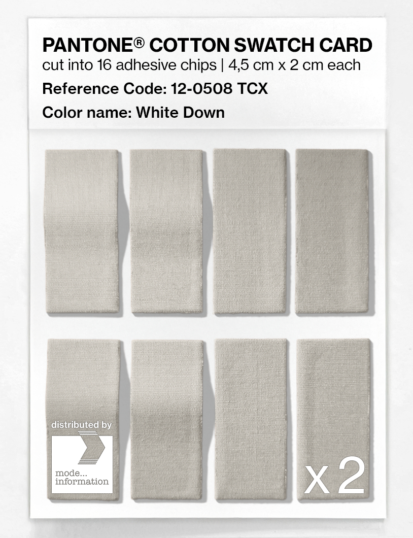 Artikelbild 5 des Artikels “PANTONE® COTTON SWATCH CARD 12-0508 TCX White Down “