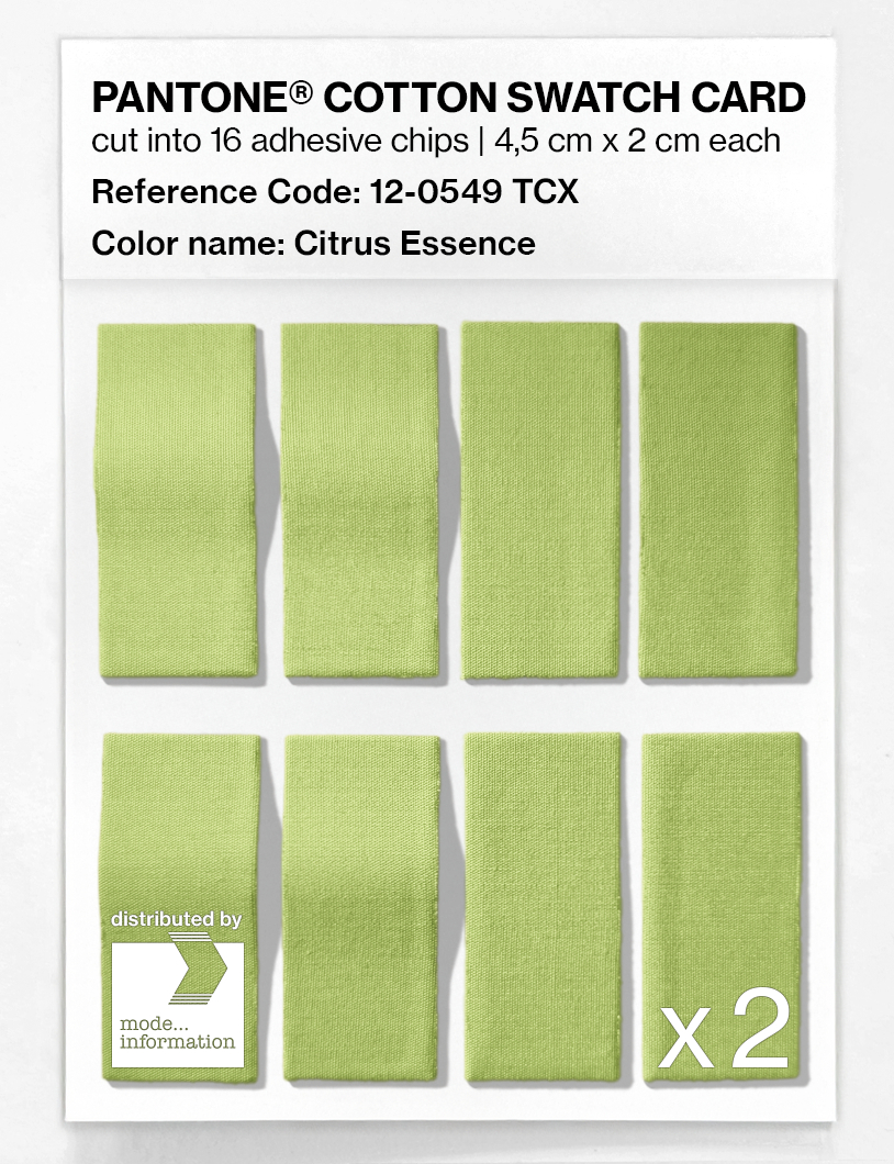 Artikelbild 5 des Artikels “PANTONE® COTTON SWATCH CARD 12-0549 TCX Citrus Essence “