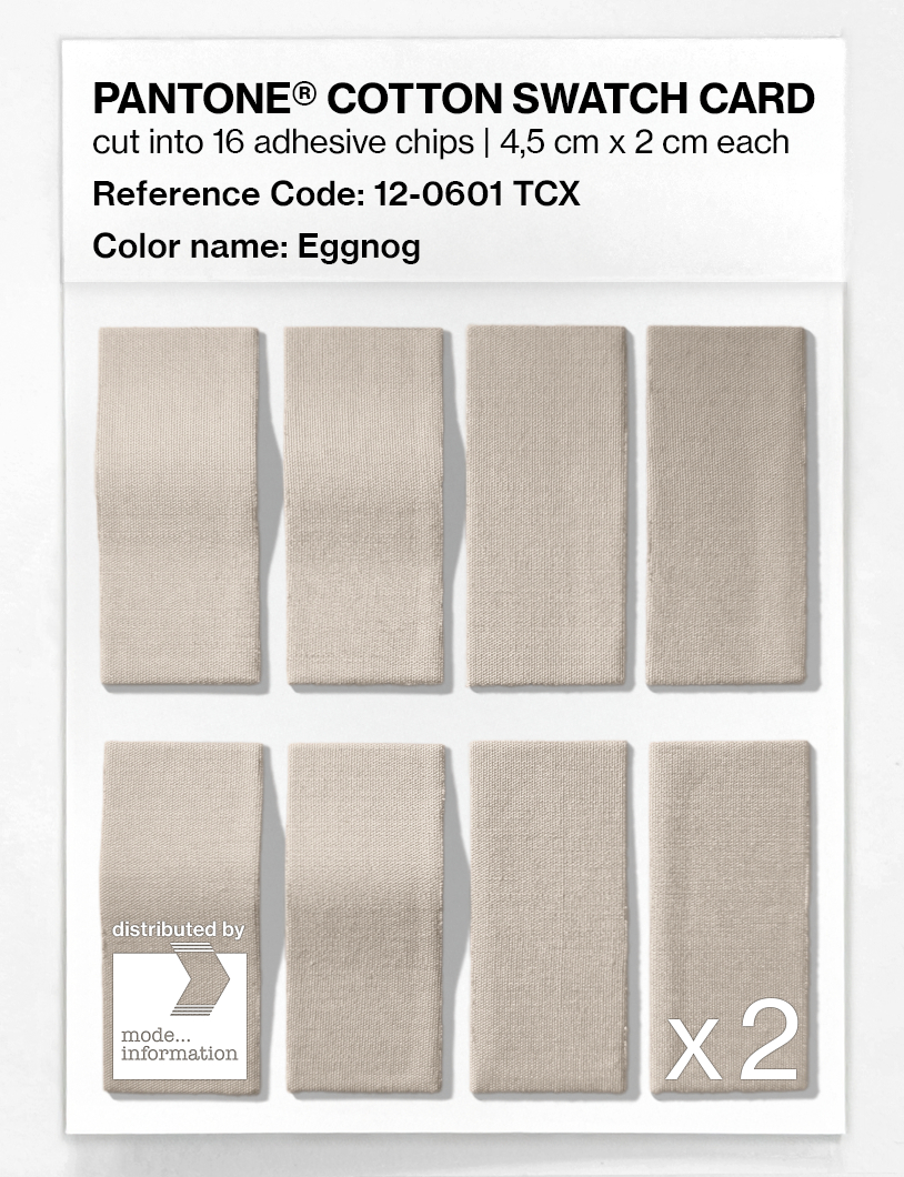 Artikelbild 5 des Artikels “PANTONE® COTTON SWATCH CARD 12-0601 TCX Eggnog “