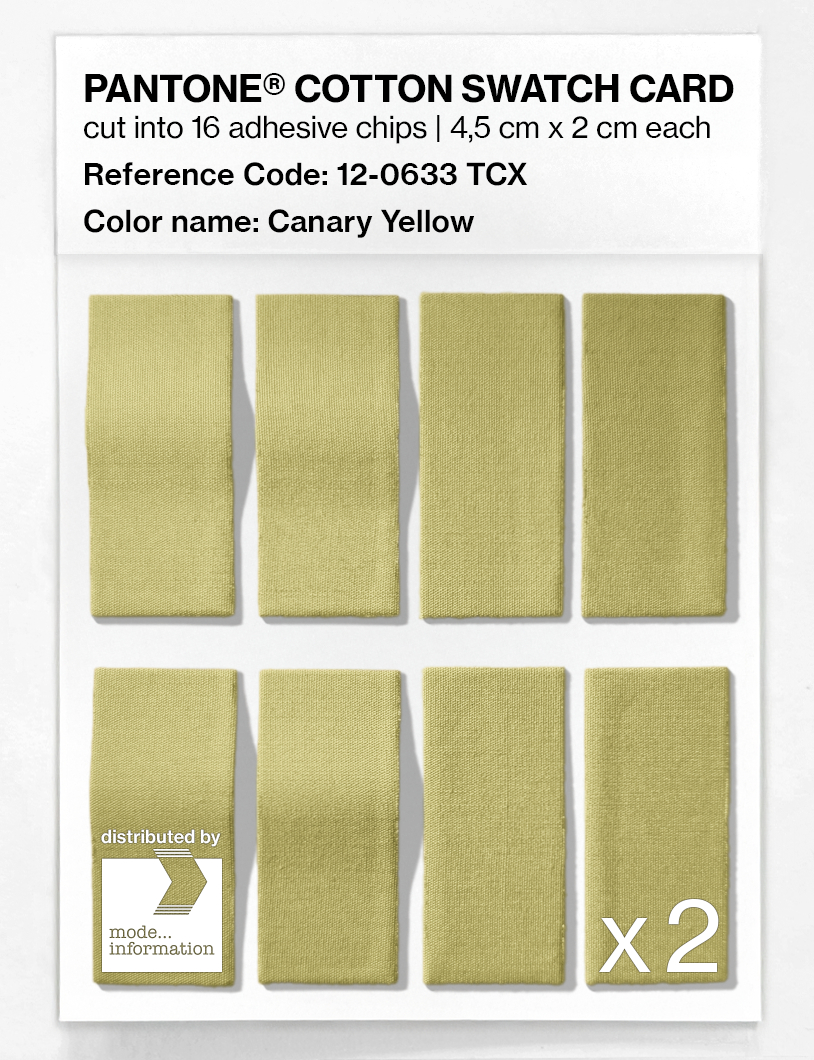 Artikelbild 5 des Artikels “PANTONE® COTTON SWATCH CARD 12-0633 TCX Canary Yellow “