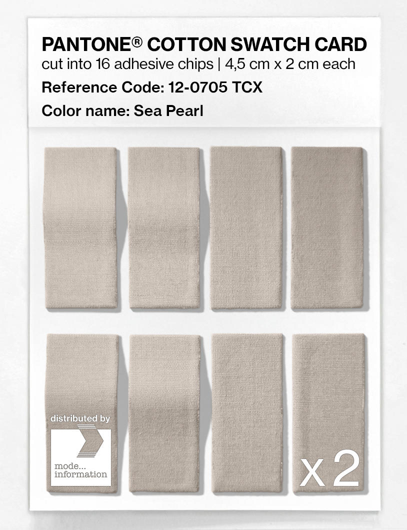Artikelbild 5 des Artikels “PANTONE® COTTON SWATCH CARD 12-0705 TCX Sea Pearl “