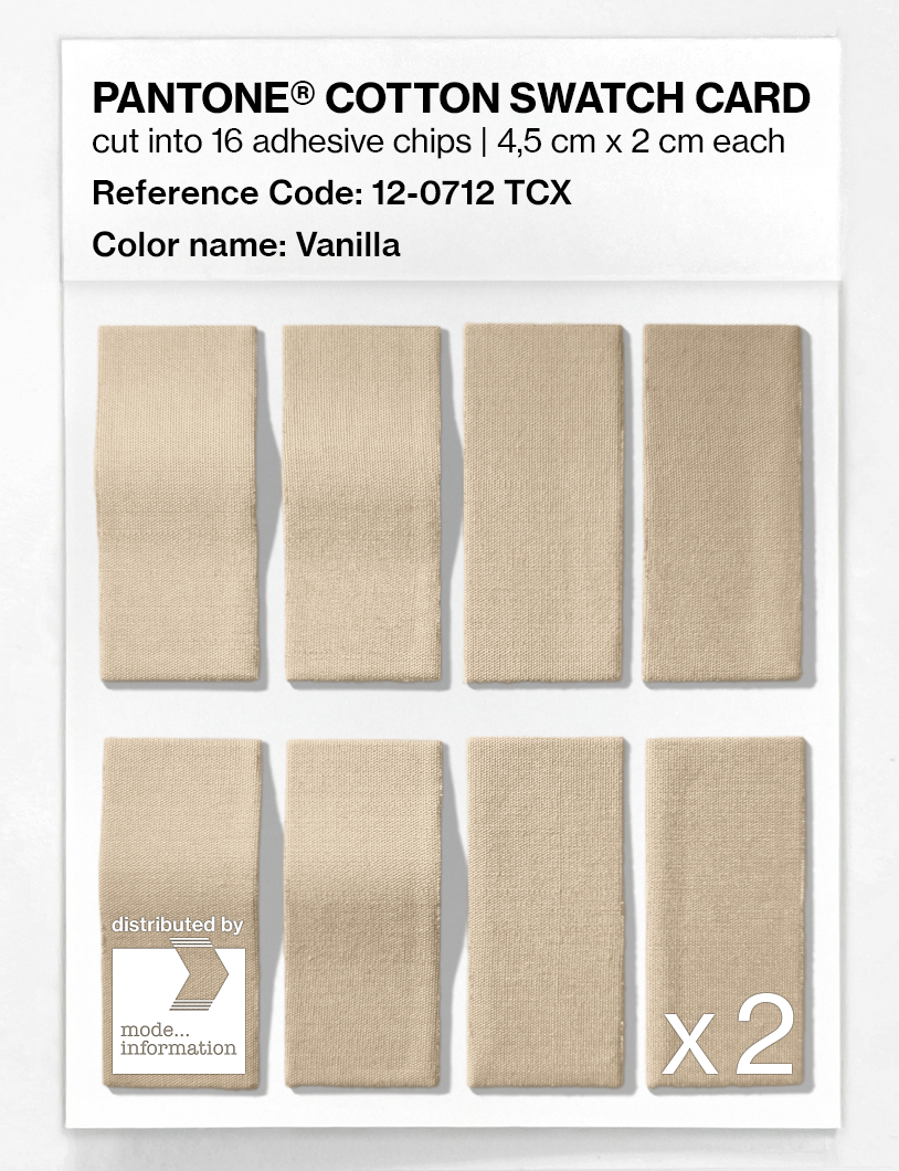 Artikelbild 5 des Artikels “PANTONE® COTTON SWATCH CARD 12-0712 TCX Vanilla “