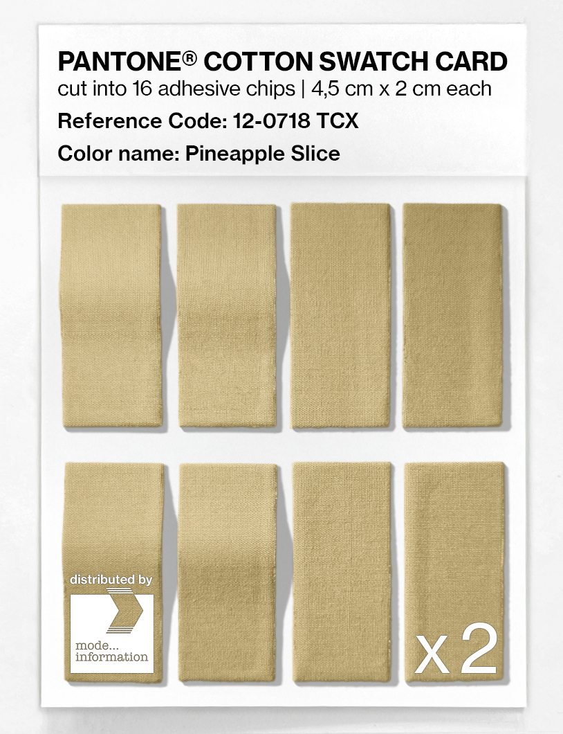 Artikelbild 5 des Artikels “PANTONE® COTTON SWATCH CARD 12-0718 TCX Pineapple Slice “