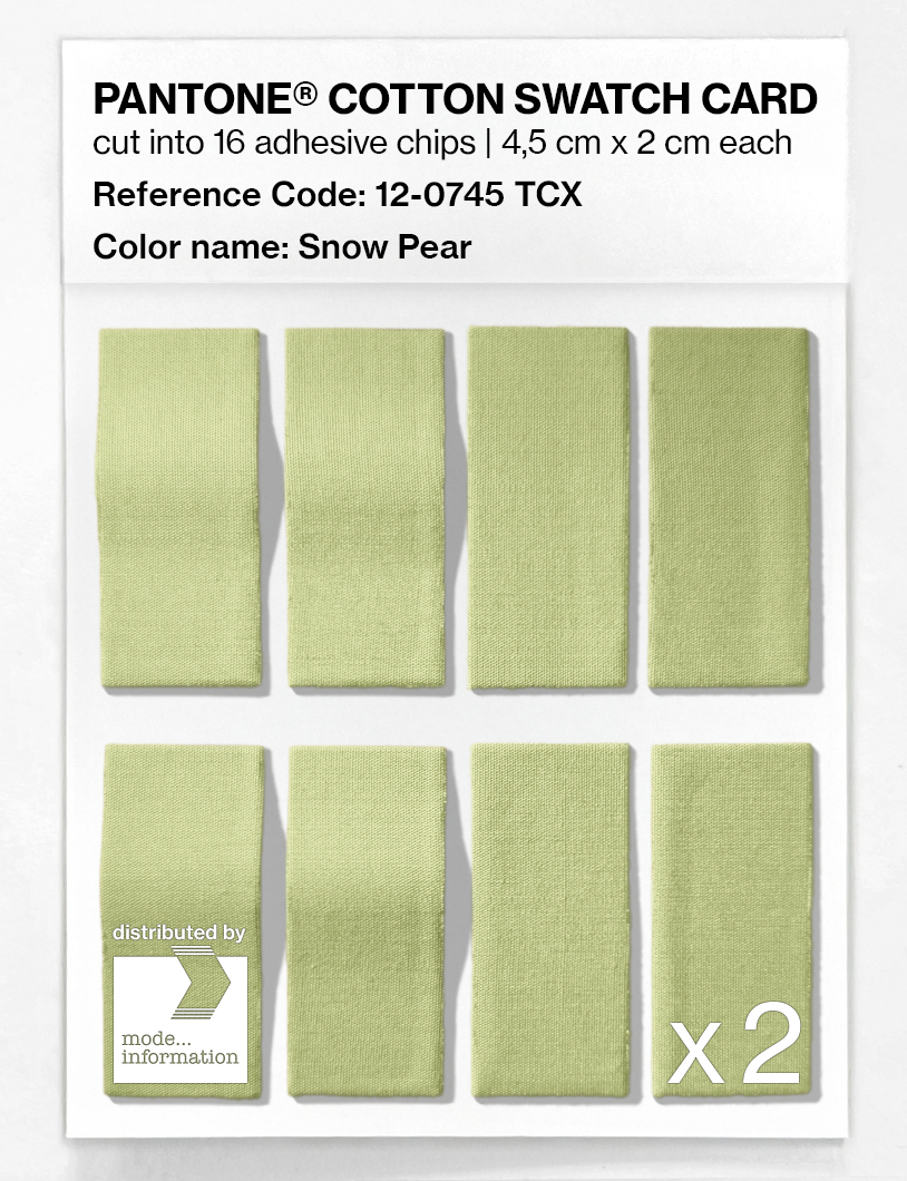 Artikelbild 5 des Artikels “PANTONE® COTTON SWATCH CARD 12-0745 TCX Snow Pear “