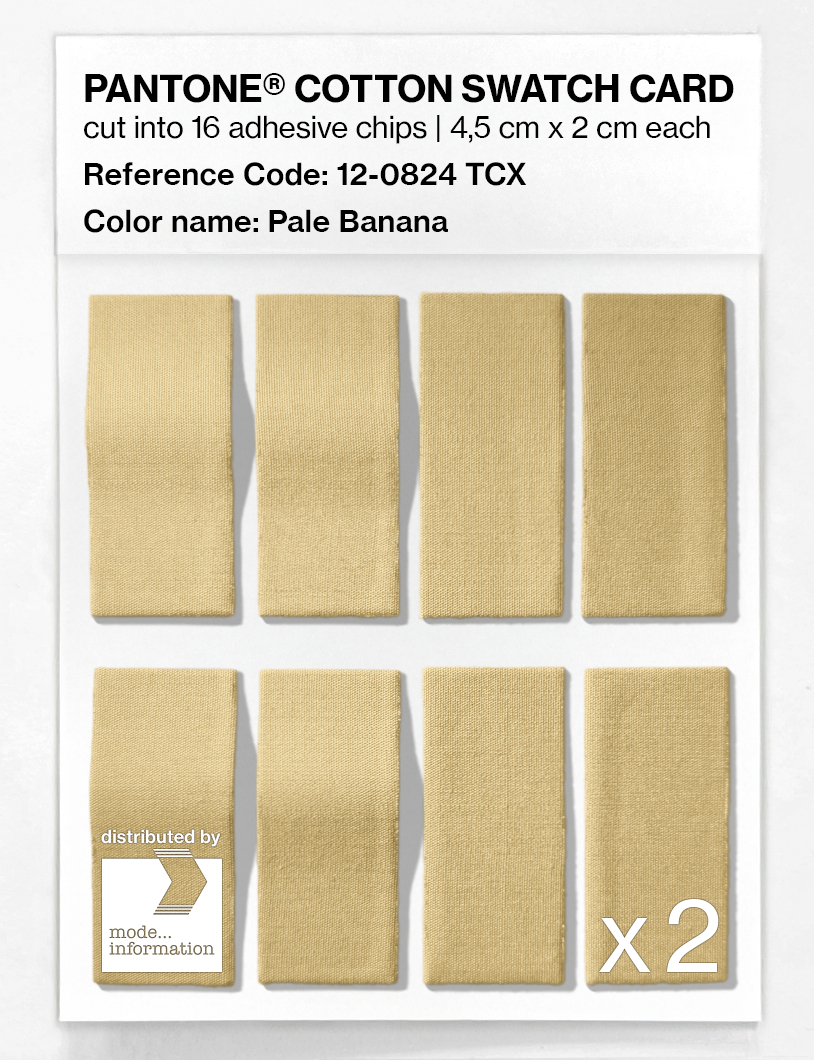 Artikelbild 5 des Artikels “PANTONE® COTTON SWATCH CARD 12-0824 TCX Pale Banana “