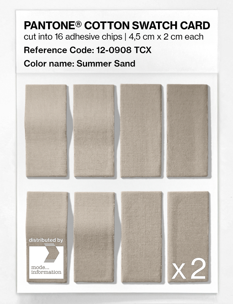 Artikelbild 5 des Artikels “PANTONE® COTTON SWATCH CARD 12-0908 TCX Summer Sand “