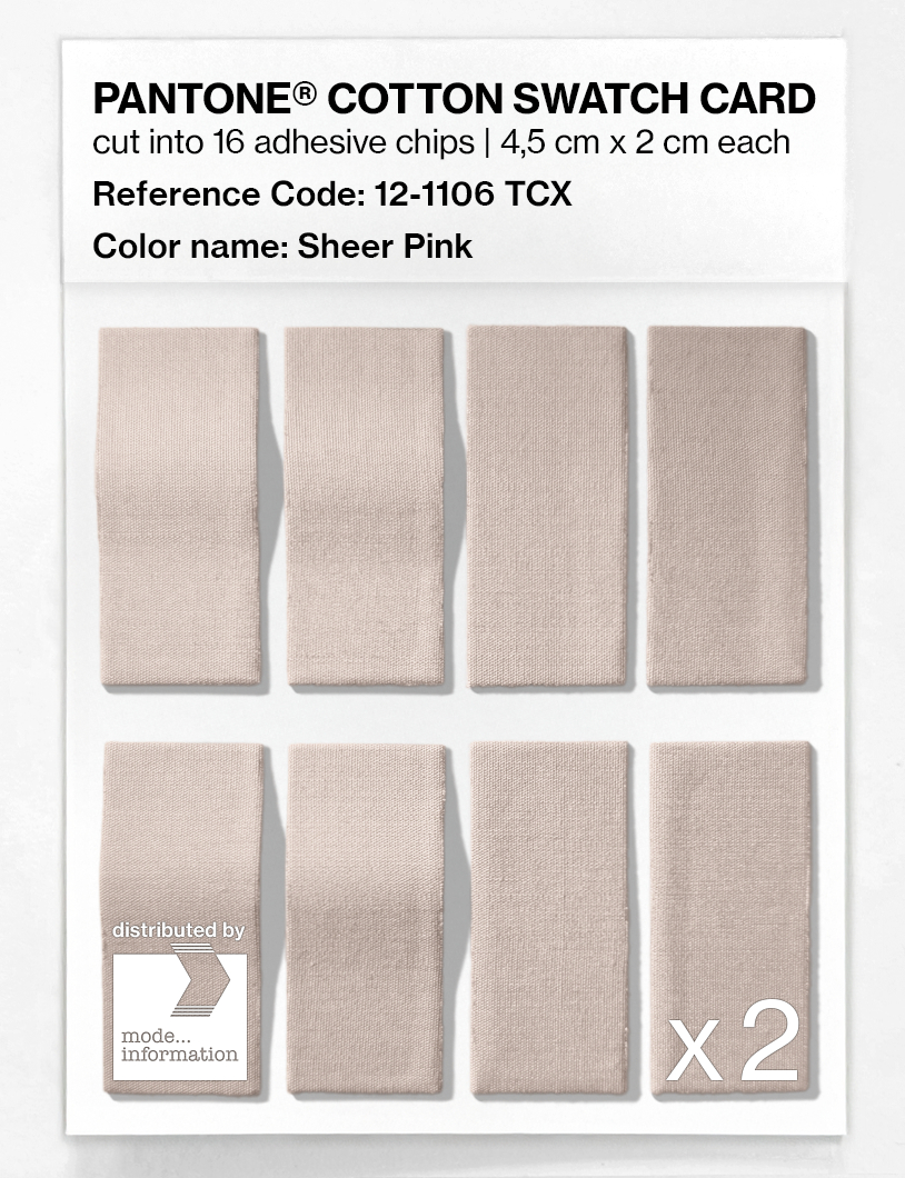 Artikelbild 5 des Artikels “PANTONE® COTTON SWATCH CARD 12-1106 TCX Sheer Pink “