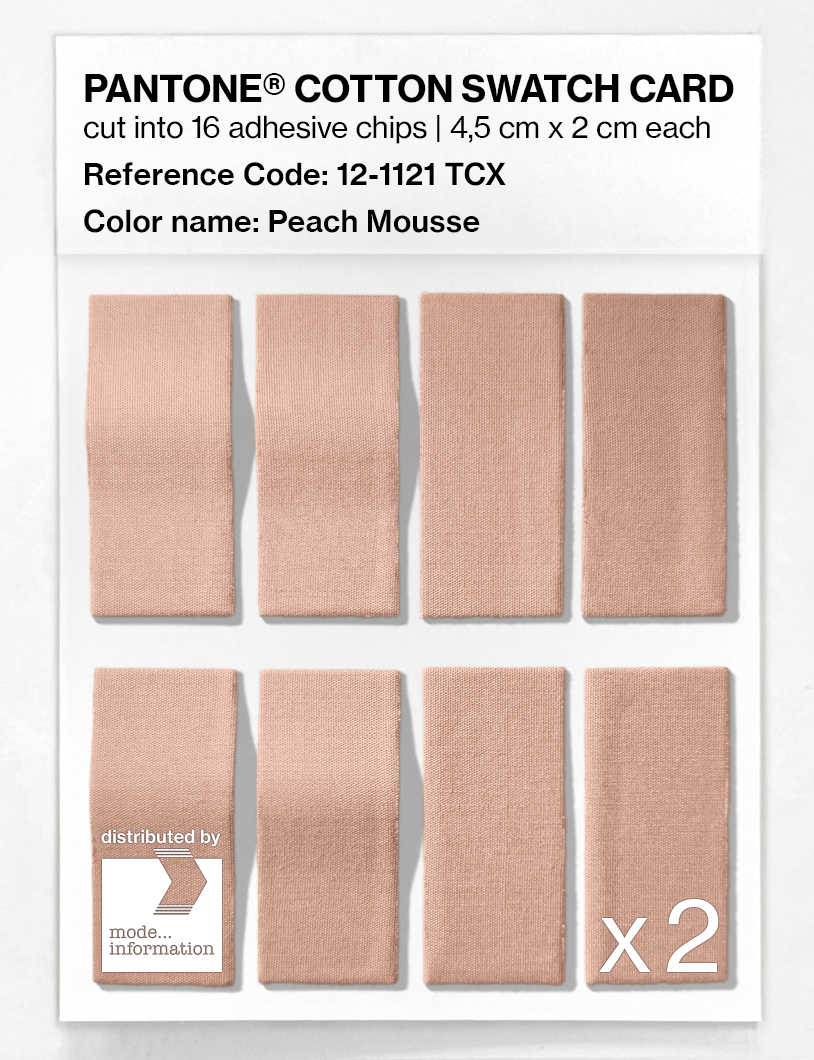 Artikelbild 5 des Artikels “PANTONE® COTTON SWATCH CARD 12-1121 TCX Peach Mousse “