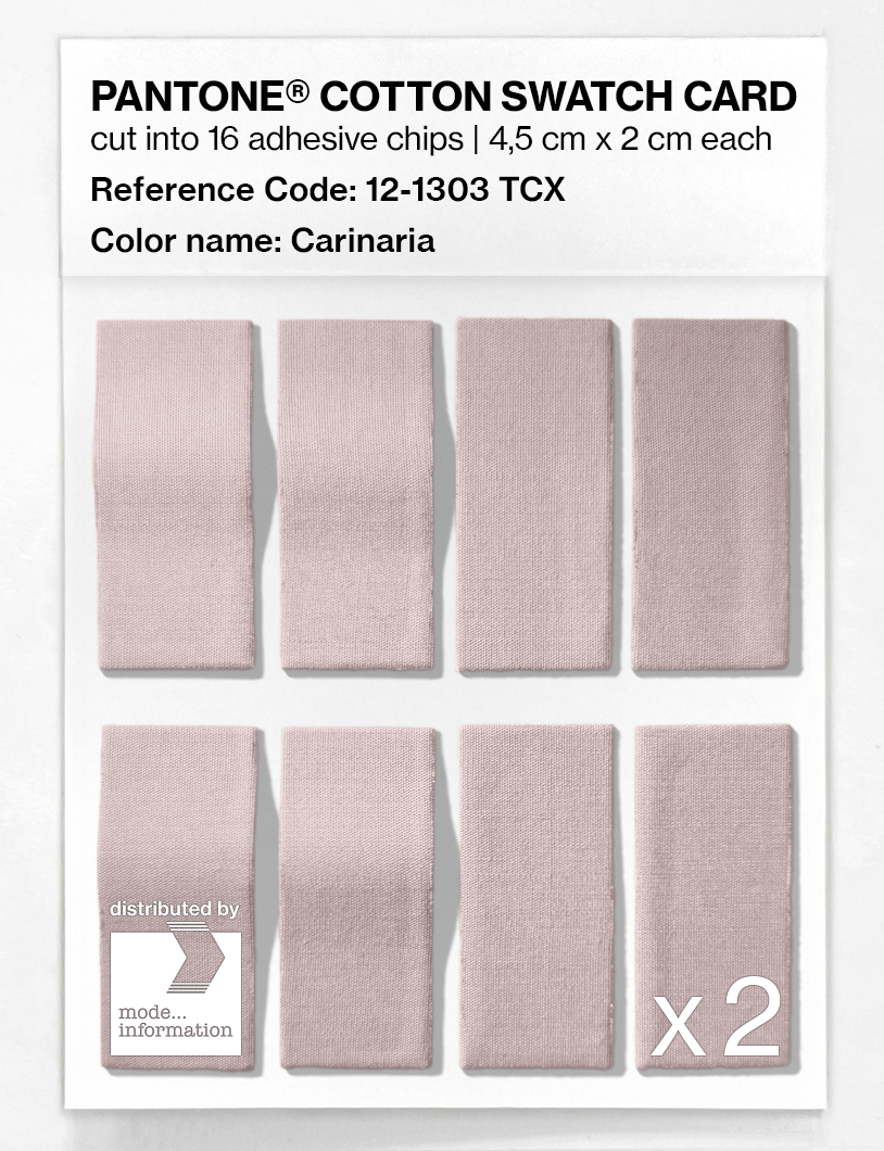 Product image 5 of the product “PANTONE® COTTON SWATCH CARD 12-1303 TCX Carinaria ”