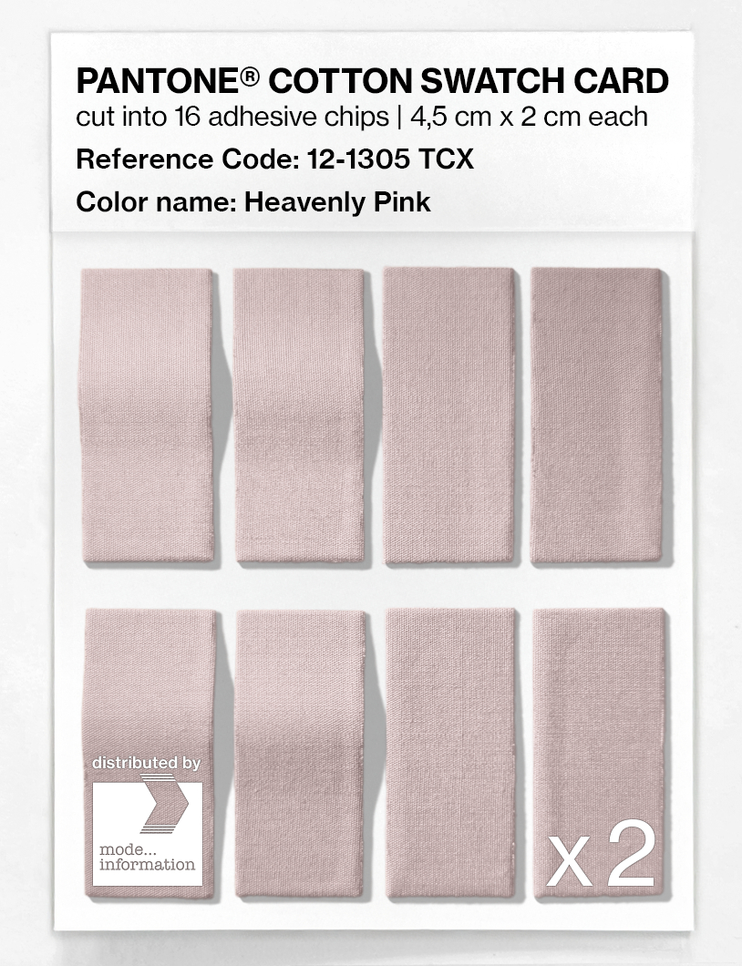 Artikelbild 5 des Artikels “PANTONE® COTTON SWATCH CARD 12-1305 TCX Heavenly Pink “