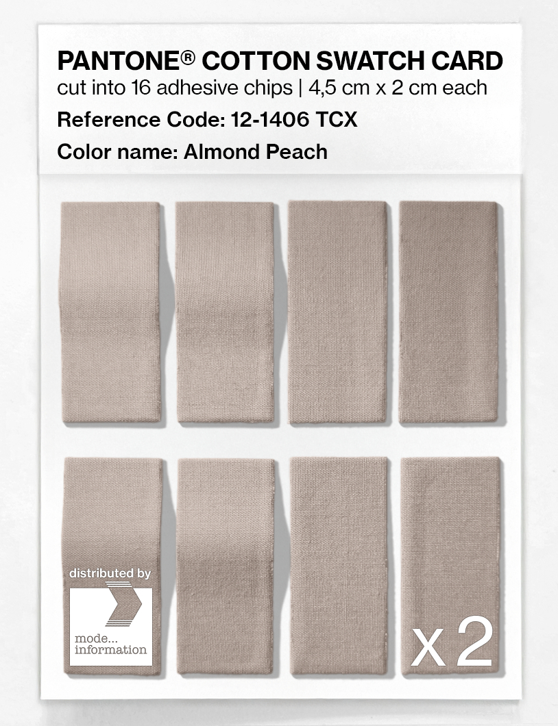 Artikelbild 5 des Artikels “PANTONE® COTTON SWATCH CARD 12-1406 TCX Almond Peach “