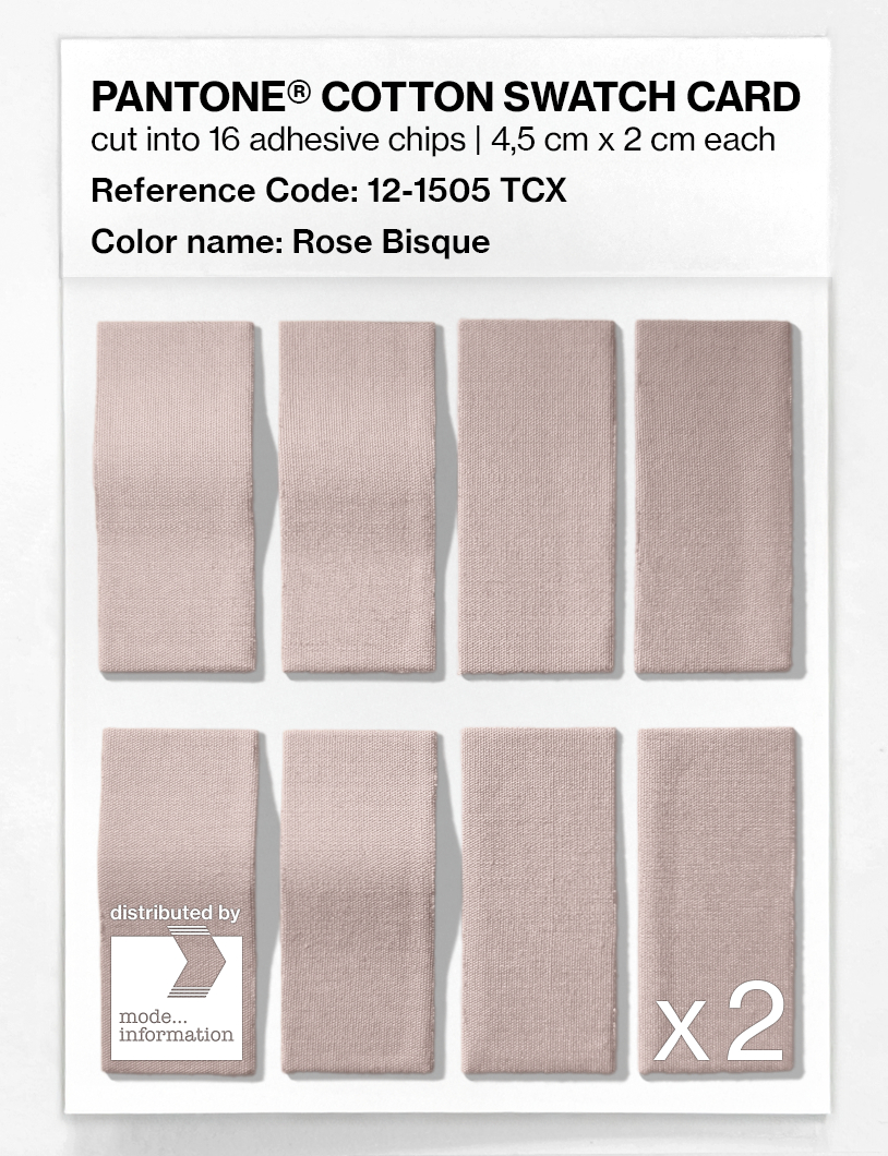 Artikelbild 5 des Artikels “PANTONE® COTTON SWATCH CARD 12-1505 TCX Rose Bisque “