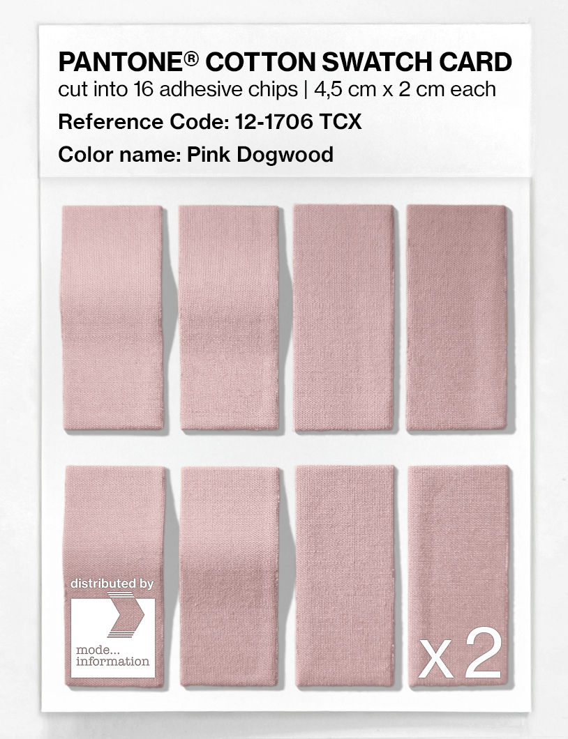 Product image 5 of the product “PANTONE® COTTON SWATCH CARD 12-1706 TCX Pink Dogwood ”