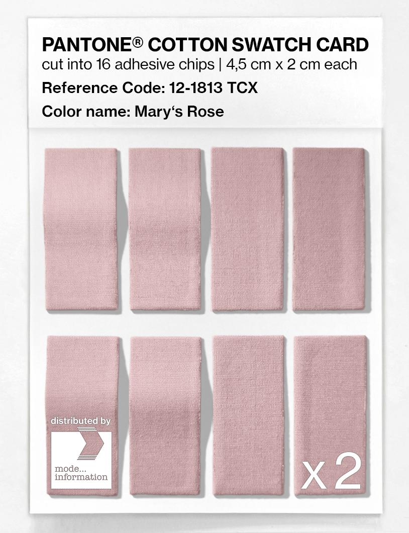 Artikelbild 5 des Artikels “PANTONE® COTTON SWATCH CARD 12-1813 TCX Mary's Rose “