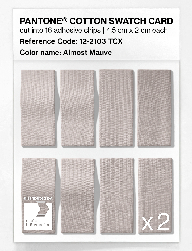 Artikelbild 5 des Artikels “PANTONE® COTTON SWATCH CARD 12-2103 TCX Almost Mauve “