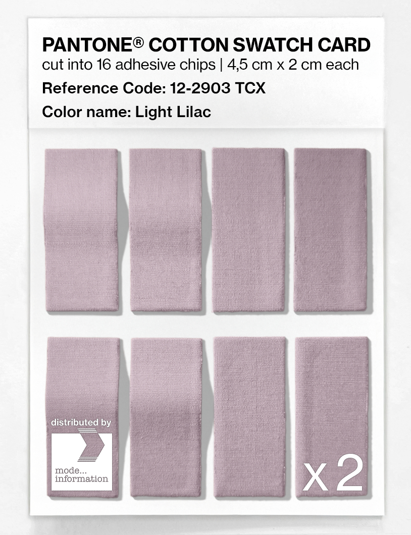 Artikelbild 5 des Artikels “PANTONE® COTTON SWATCH CARD 12-2903 TCX Light Lilac “
