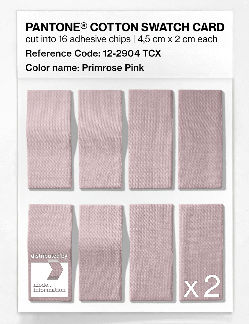 Product image 5 of the product “PANTONE® COTTON SWATCH CARD 12-2904 TCX Primrose Pink ”