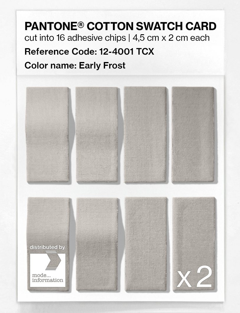 Artikelbild 5 des Artikels “PANTONE® COTTON SWATCH CARD 12-4001 TCX Early Frost “