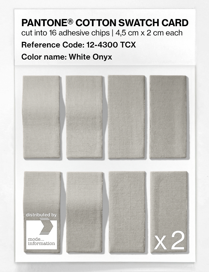 Artikelbild 5 des Artikels “PANTONE® COTTON SWATCH CARD 12-4300 TCX White Onyx “