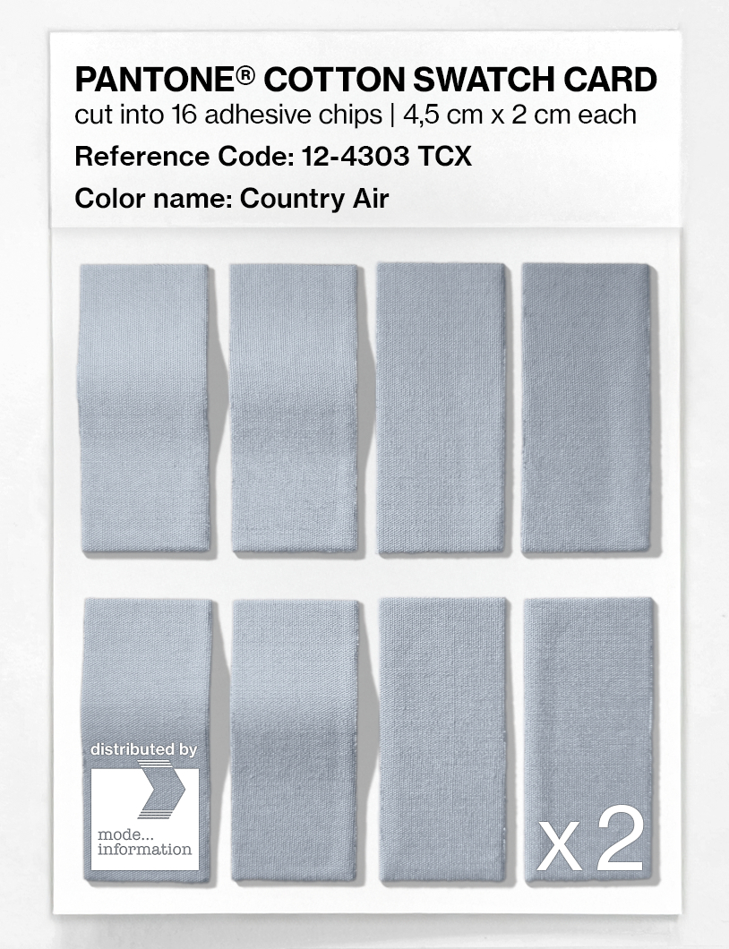 Artikelbild 5 des Artikels “PANTONE® COTTON SWATCH CARD 12-4303 TCX Country Air “