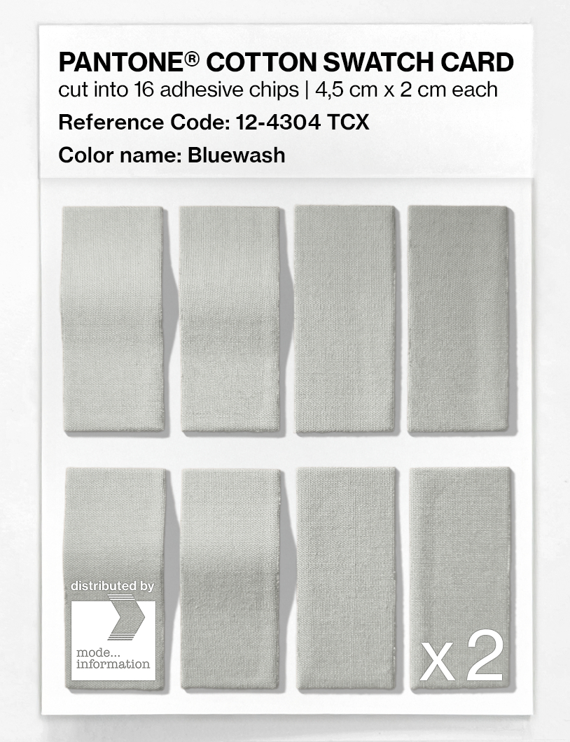 Product image 5 of the product “PANTONE® COTTON SWATCH CARD 12-4304 TCX Bluewash ”