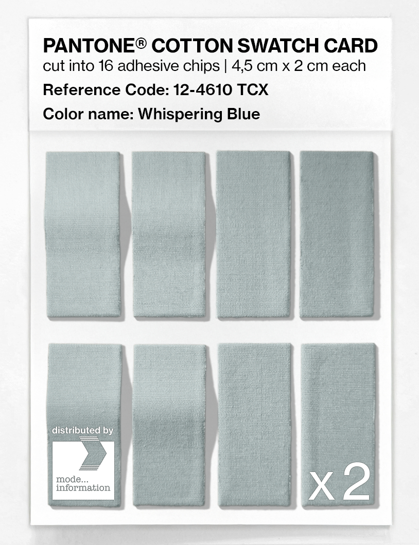 Artikelbild 5 des Artikels “PANTONE® COTTON SWATCH CARD 12-4610 TCX Whispering Blue “