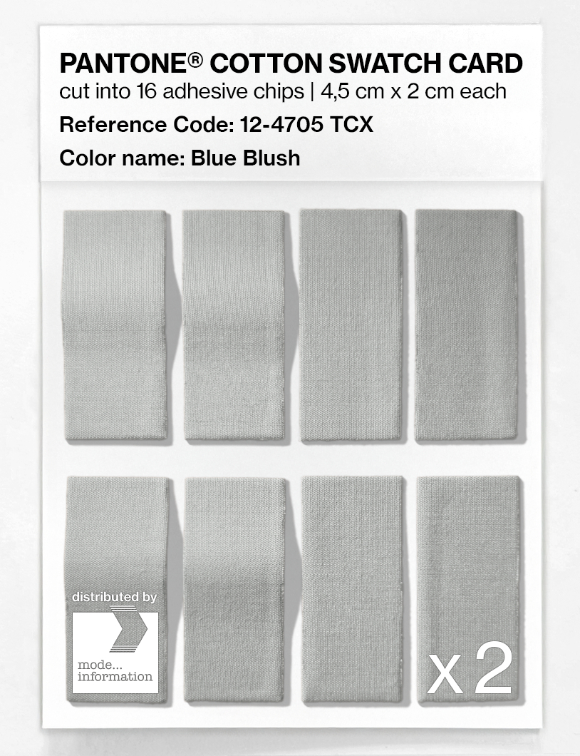 Artikelbild 5 des Artikels “PANTONE® COTTON SWATCH CARD 12-4705 TCX Blue Blush “