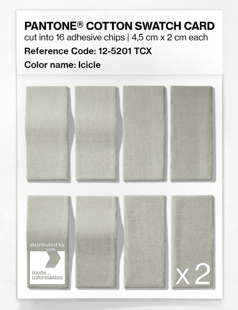 Artikelbild 5 des Artikels “PANTONE® COTTON SWATCH CARD 12-5201 TCX Icicle “