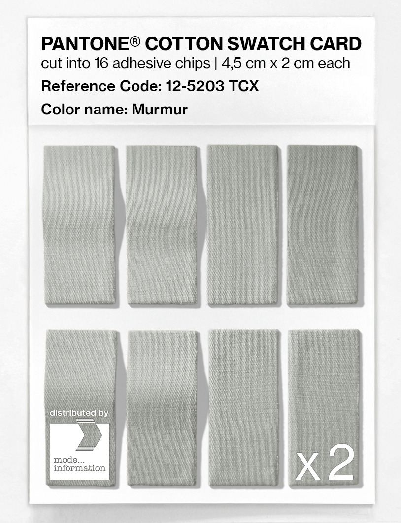 Product image 5 of the product “PANTONE® COTTON SWATCH CARD 12-5203 TCX Murmur ”