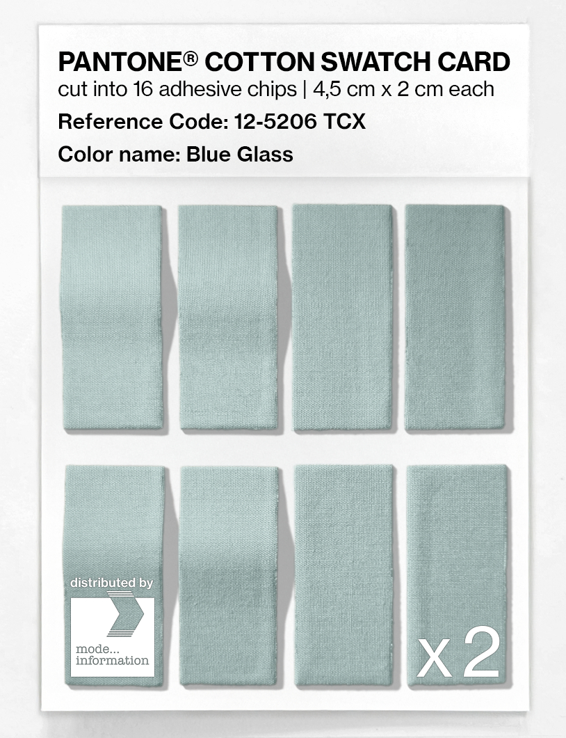 Artikelbild 5 des Artikels “PANTONE® COTTON SWATCH CARD 12-5206 TCX Blue Glass “