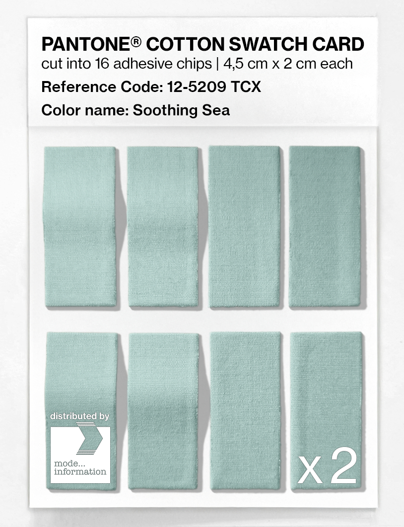 Artikelbild 5 des Artikels “PANTONE® COTTON SWATCH CARD 12-5209 TCX Soothing Sea “