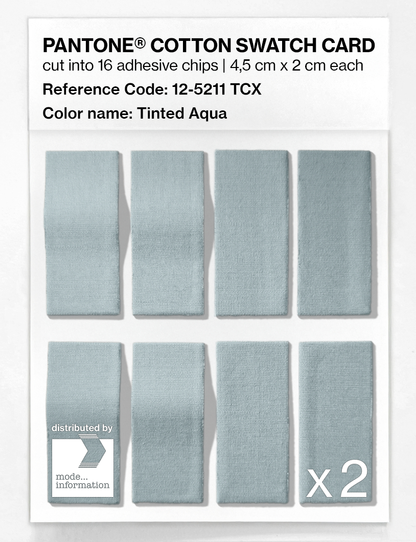 Artikelbild 5 des Artikels “PANTONE® COTTON SWATCH CARD 12-5211 TCX Tinted Aqua “