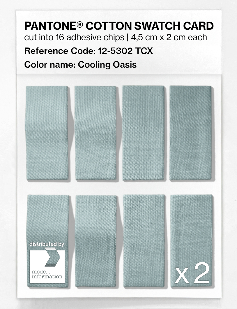 Artikelbild 5 des Artikels “PANTONE® COTTON SWATCH CARD 12-5302 TCX Cooling Oasis “