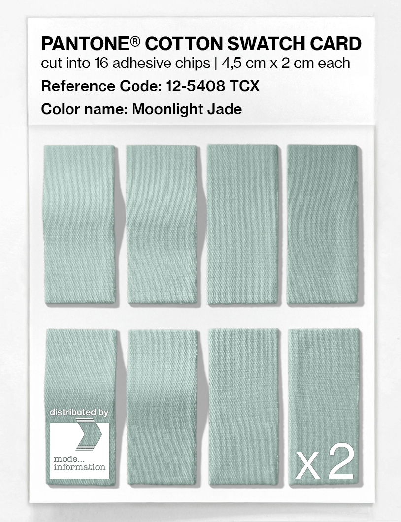 Artikelbild 5 des Artikels “PANTONE® COTTON SWATCH CARD 12-5408 TCX Moonlight Jade “