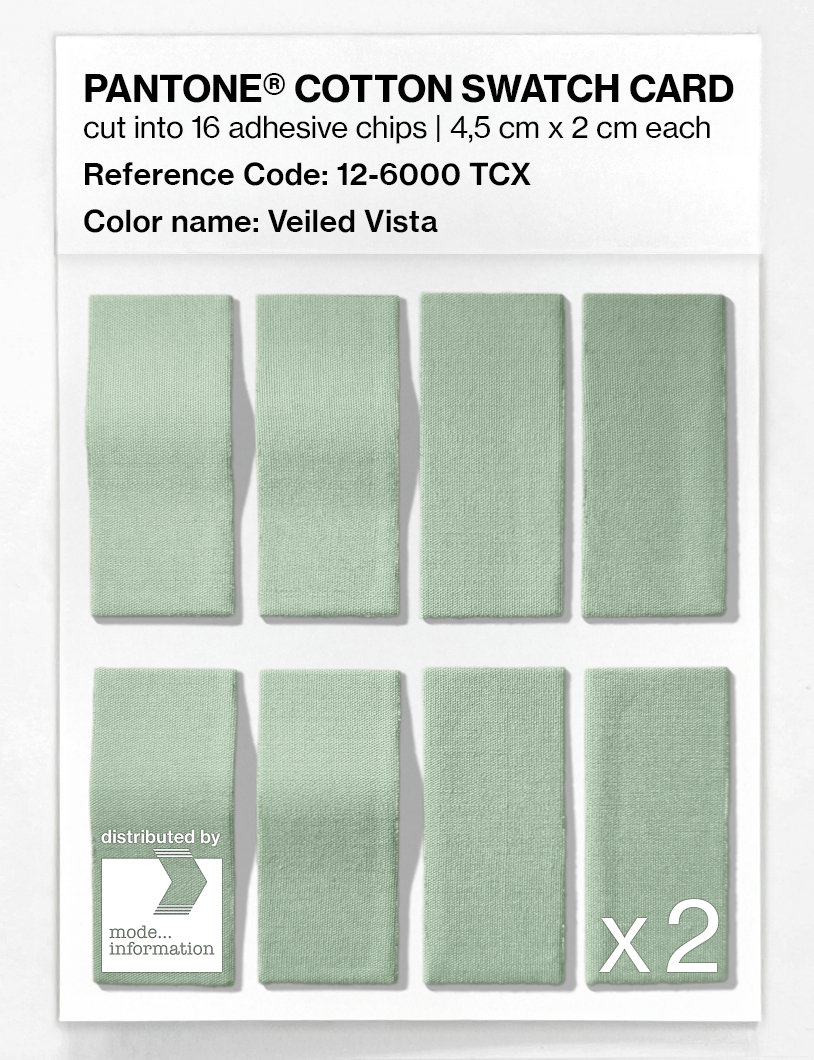 Artikelbild 5 des Artikels “PANTONE® COTTON SWATCH CARD 12-6000 TCX Veiled Vista “