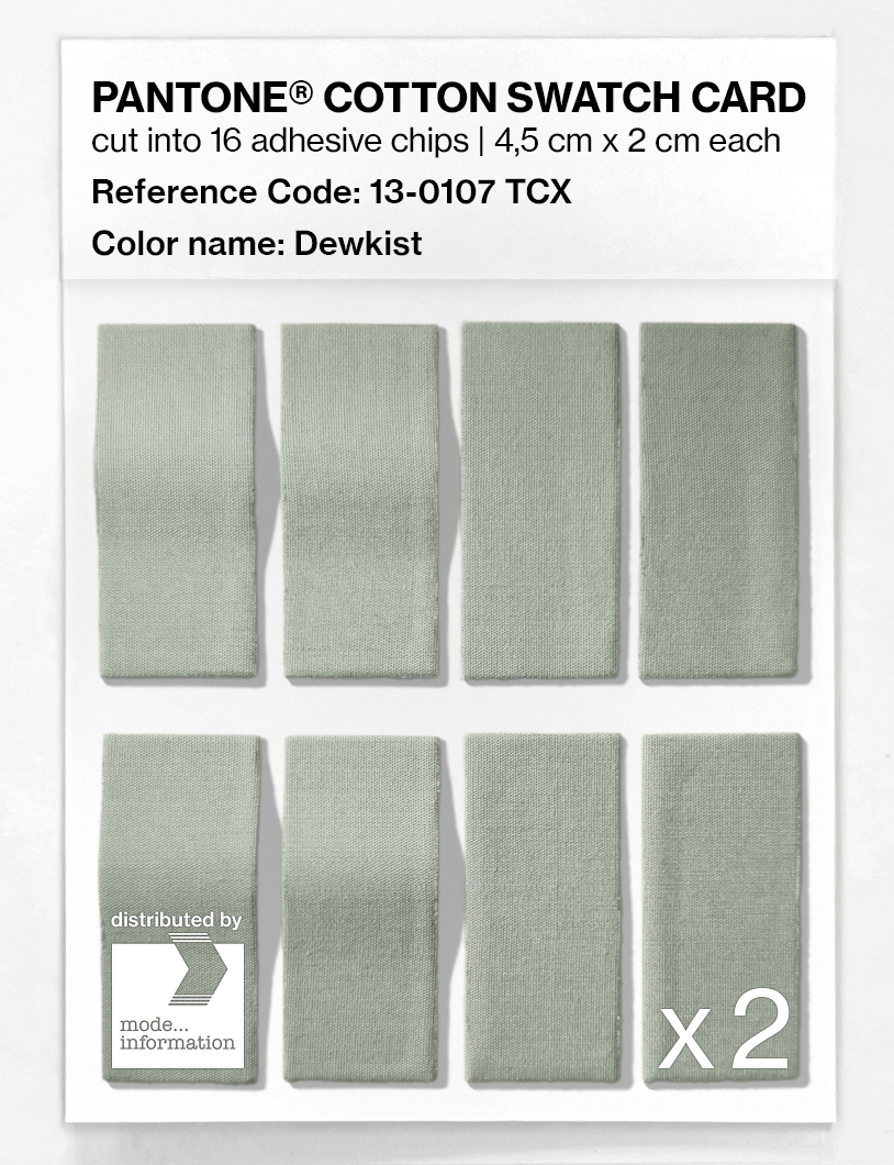 Product image 5 of the product “PANTONE® COTTON SWATCH CARD 13-0107 TCX Dewkist ”