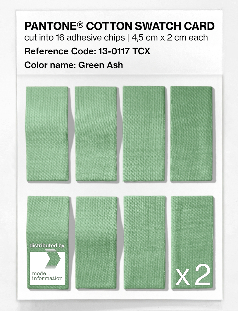 Product image 5 of the product “PANTONE® COTTON SWATCH CARD 13-0117 TCX Green Ash ”