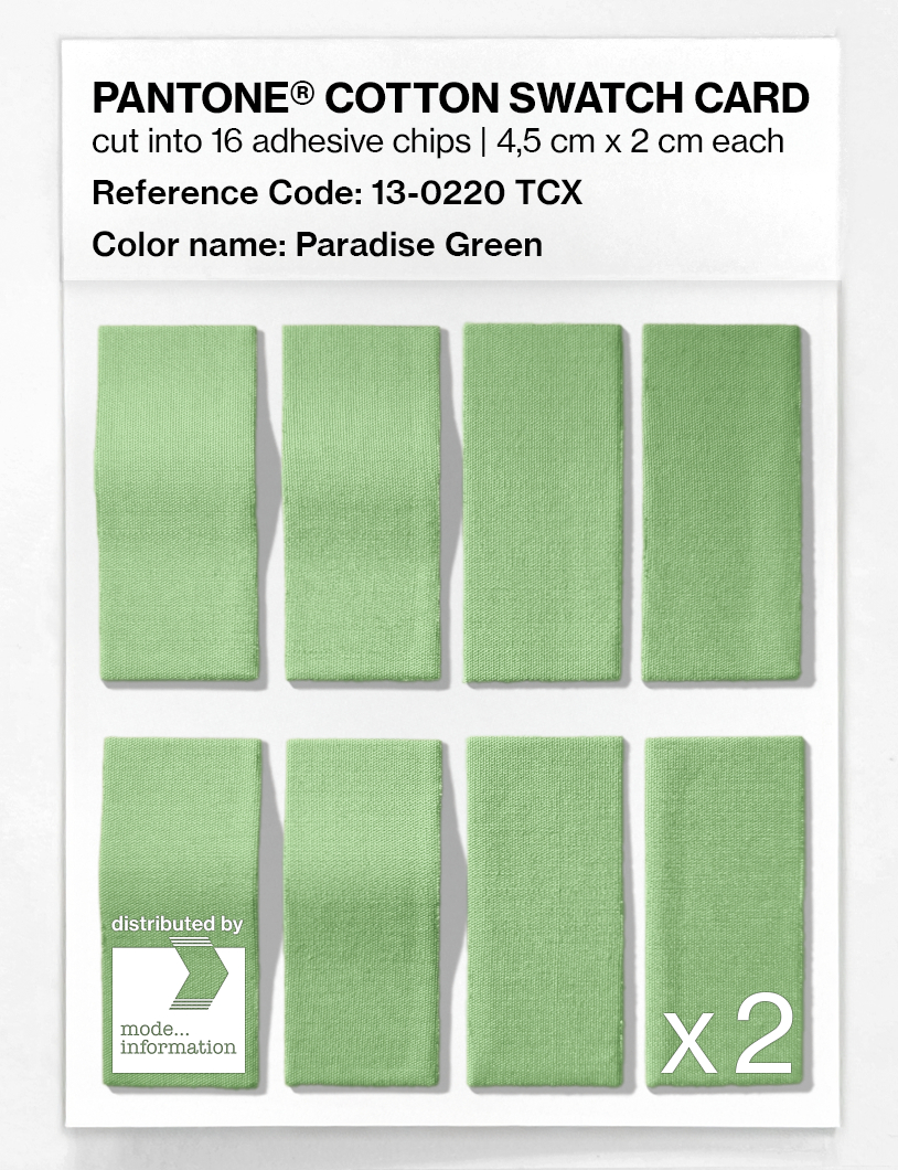 Artikelbild 5 des Artikels “PANTONE® COTTON SWATCH CARD 13-0220 TCX Paradise Green “