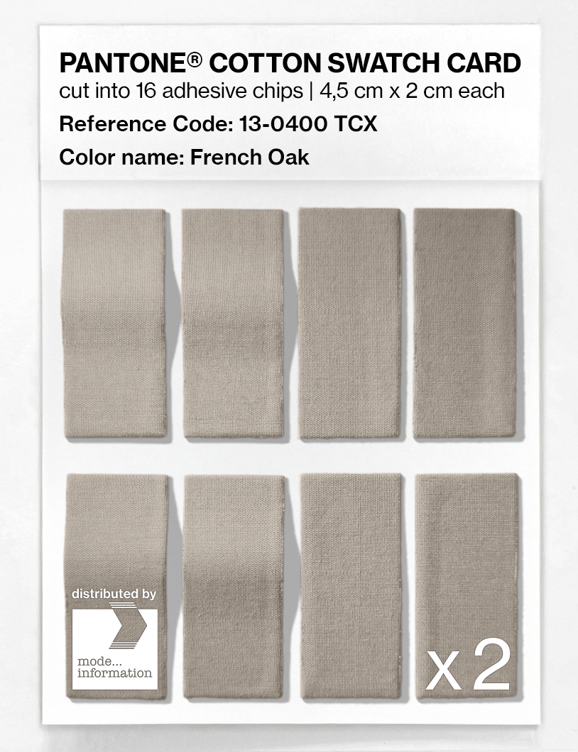 Artikelbild 5 des Artikels “PANTONE® COTTON SWATCH CARD 13-0400 TCX French Oak “