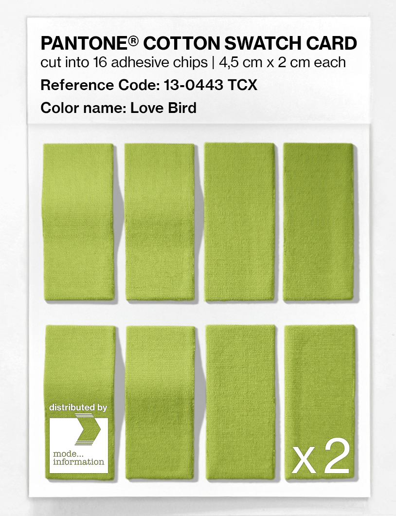 Artikelbild 5 des Artikels “PANTONE® COTTON SWATCH CARD 13-0443 TCX Love Bird “